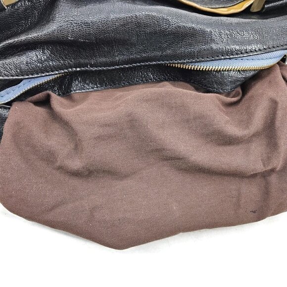 Chloe Audra Black Leather Purse Handbag Purse Shoulder Bag - Picture 10 of 16